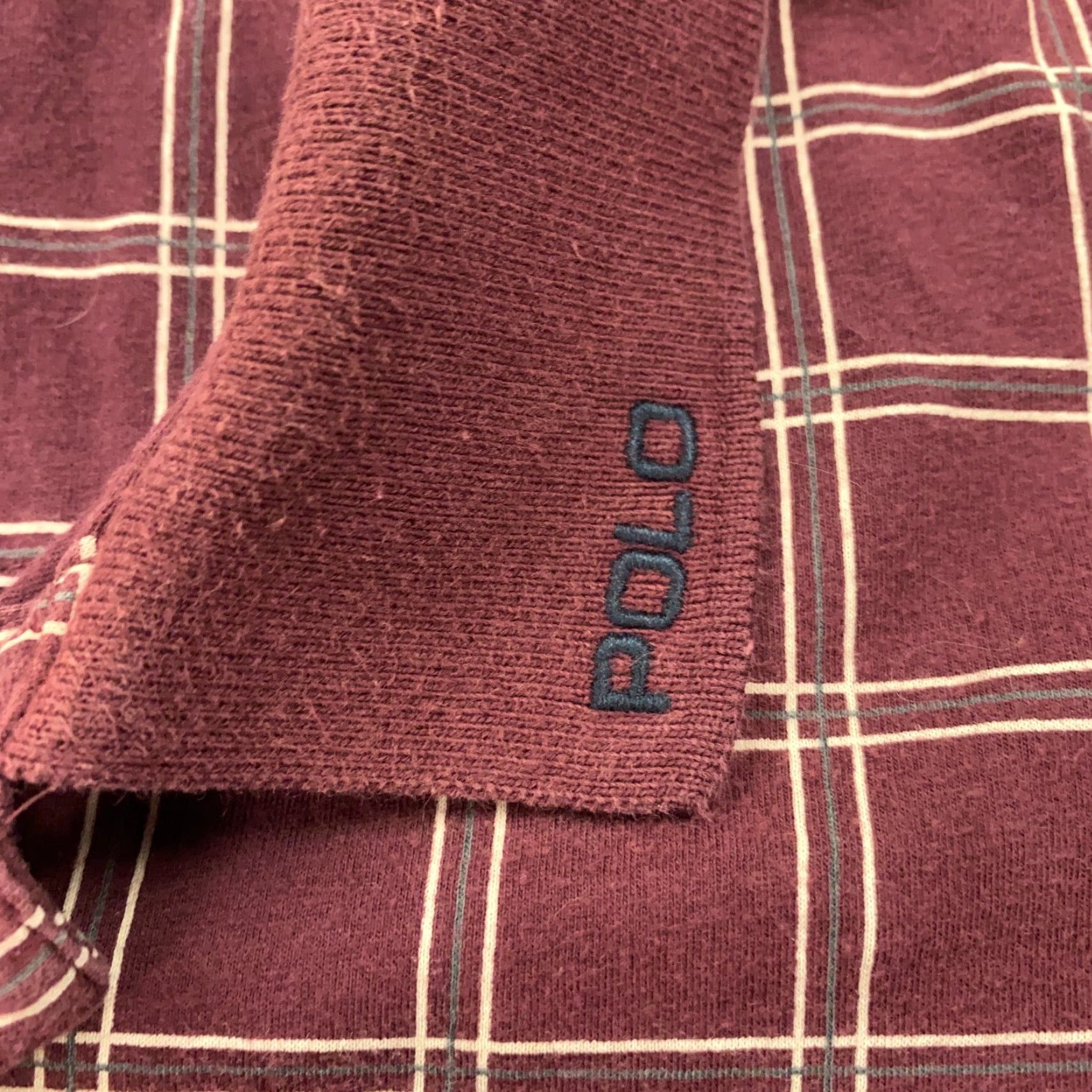 Polo Ralph Lauren VINTAGE Polo Ralph Lauren Shirt Mens XL Burgundy Plaid Embroidered Preppy Size US XL / EU 56 / 4 - 3 Thumbnail