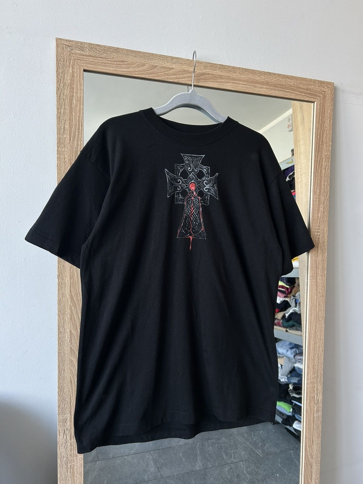 Vintage Skull tee shirt vintage spiral black Size US L / EU 52-54 / 3 - 3 Thumbnail