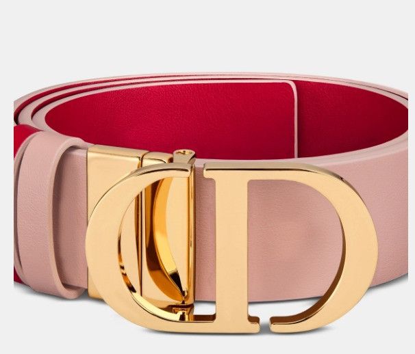 Dior o1w1db11024 Size: 70 / Montaigne Reversible Belt Red Beige Size ONE SIZE - 5 Thumbnail