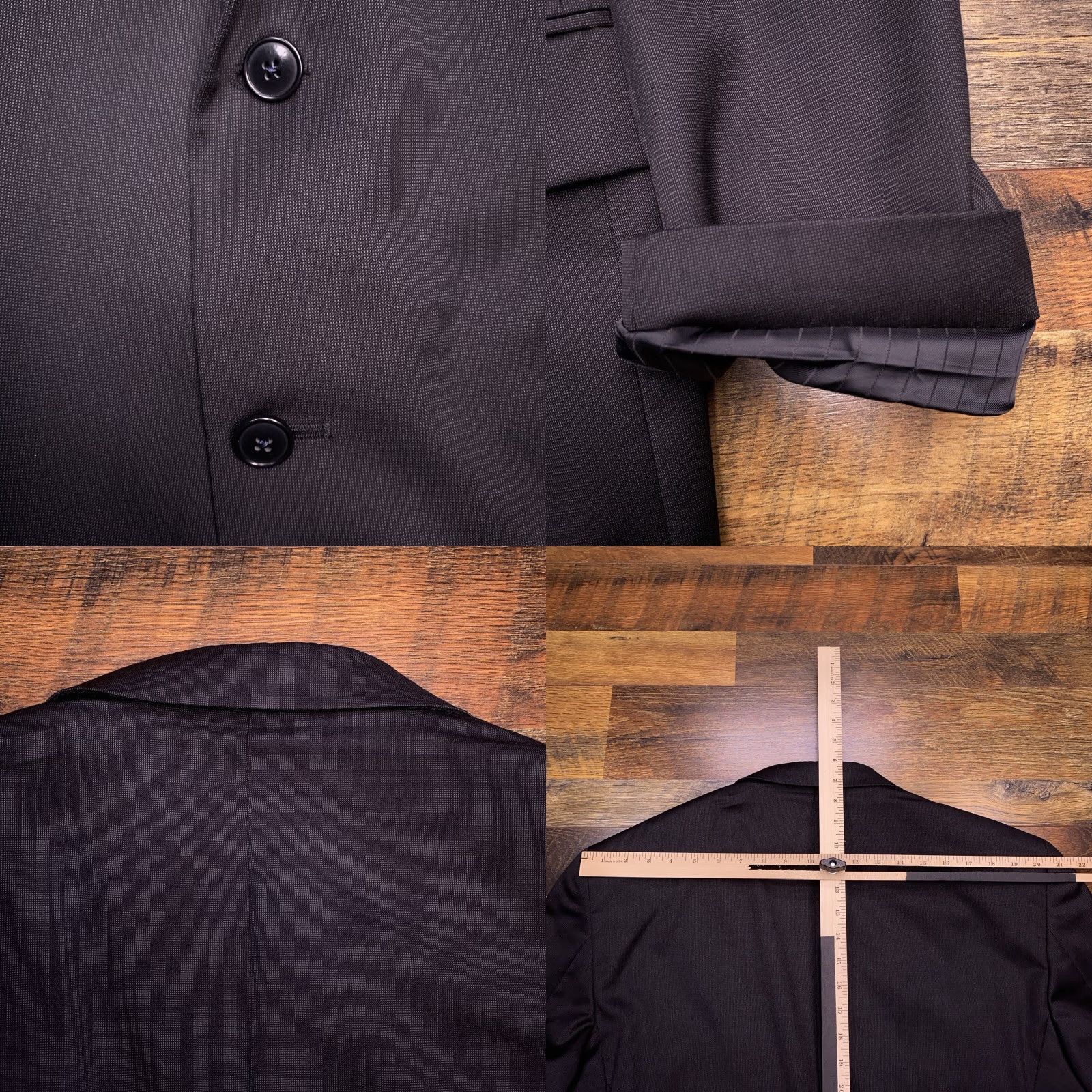 Jos. A. Bank Jos. A. Bank Travelers Collection Blazer Men 46 Long Gray Wool Sport Coat Size 46R - 8 Thumbnail