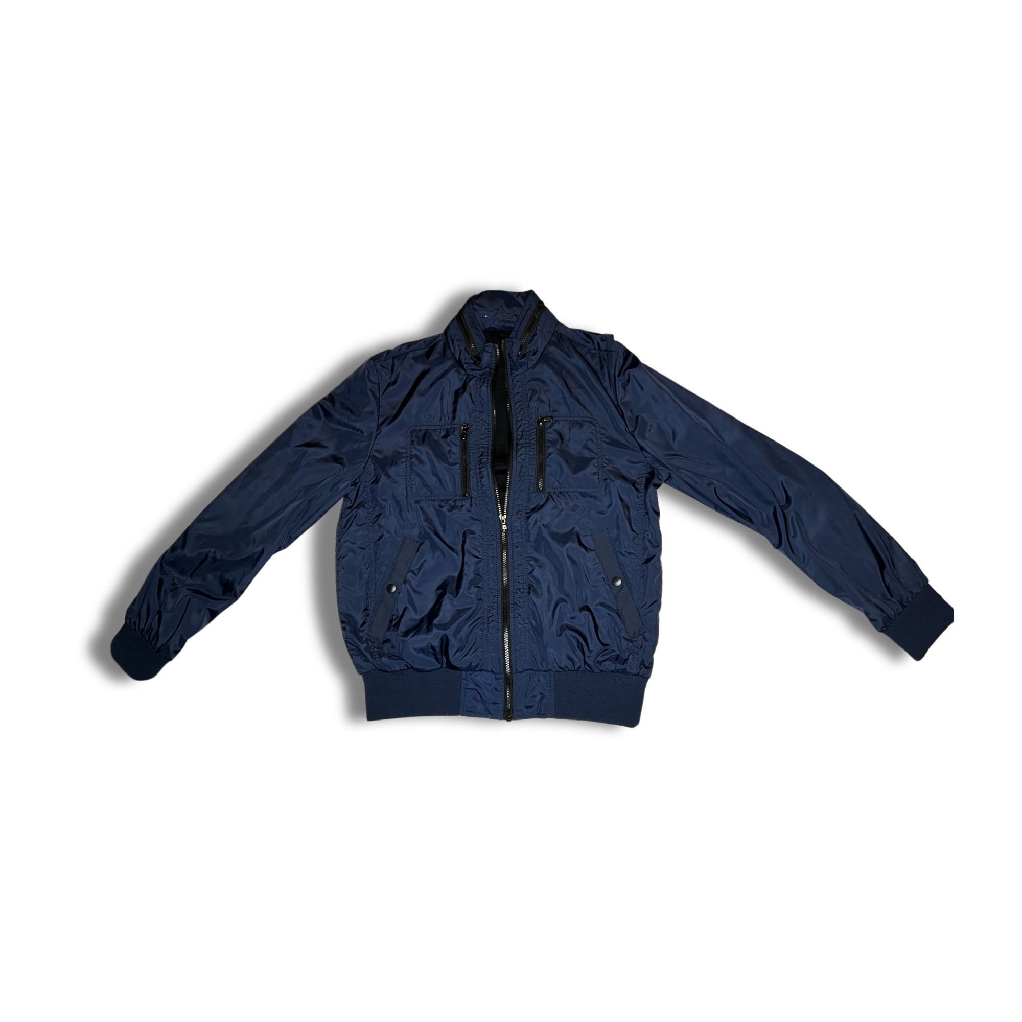Kenneth Cole Kenneth Cole Mens Medium Navy Rain Jacket With Zippered Pock Size US M / EU 48-50 / 2 - 2 Thumbnail