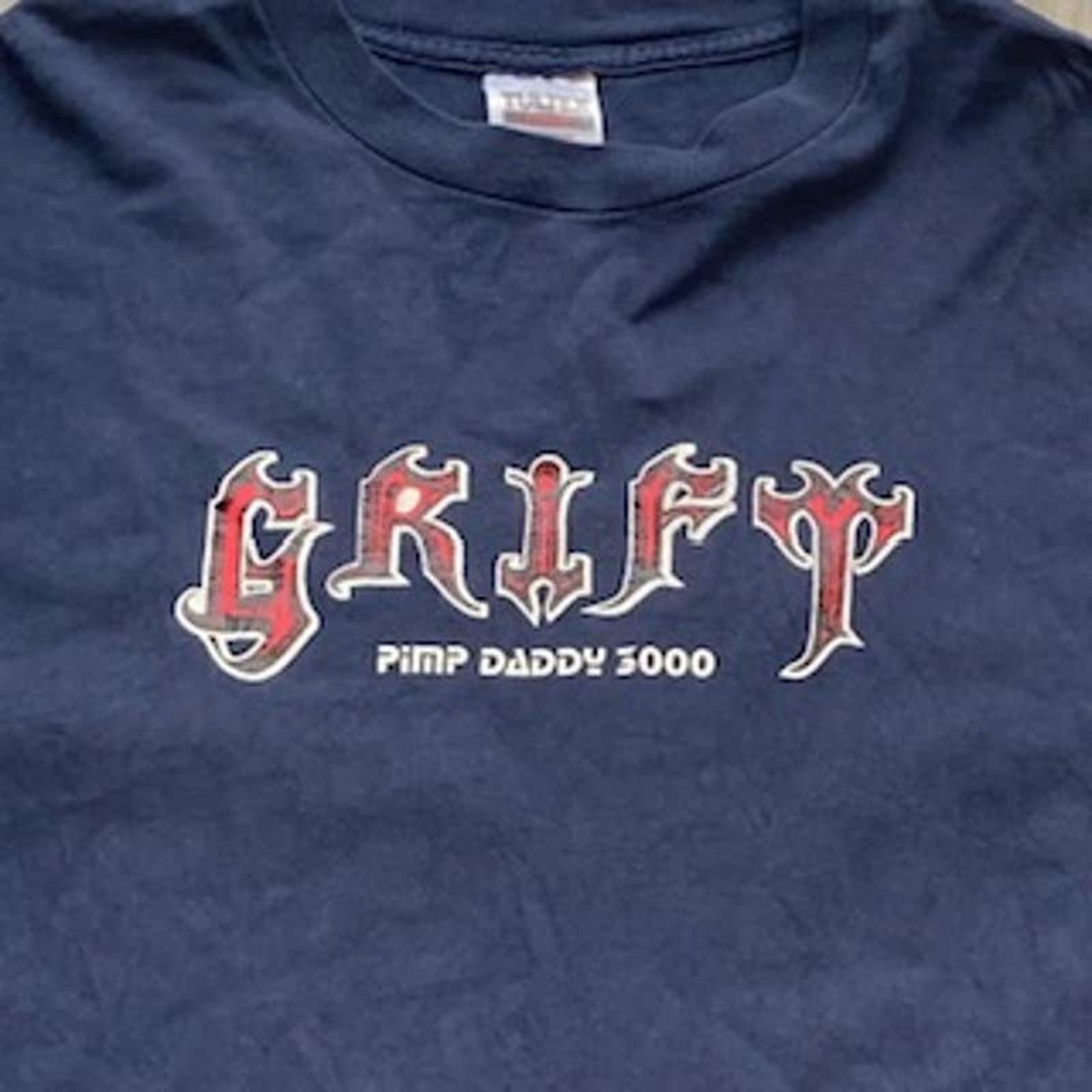 Band Tees × Vintage Vintage 1990's Grift Pimpdaddy 3000 Graphic Tshirt Navy Lrg Size US L / EU 52-54 / 3 - 3 Thumbnail