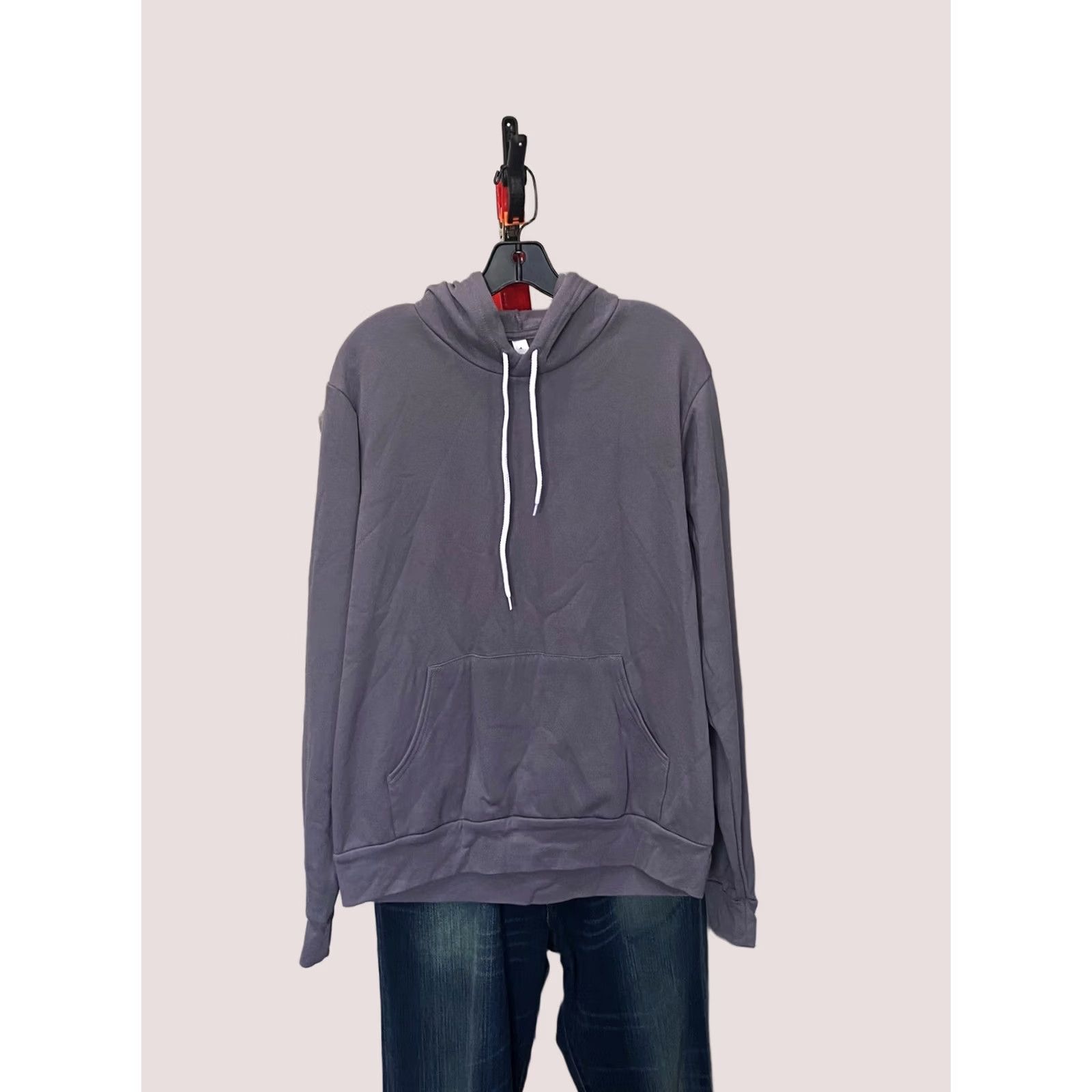 Bell Bella Candas Gray Soft Hoody SWEATER Large L Men Multicolor Casual Pullover Sweatshirt Size US L / EU 52-54 / 3 - 1 Thumbnail