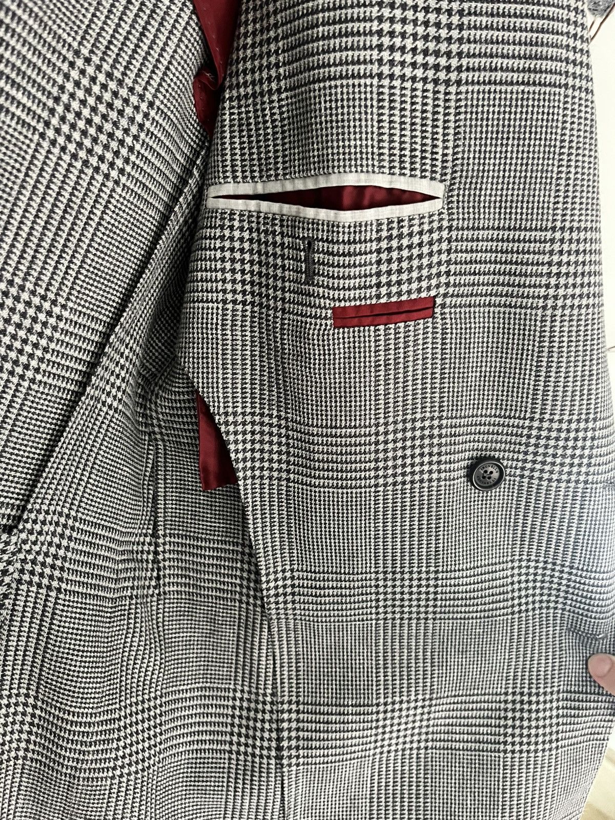 Brunello Cucinelli Brunello Cucinelli grey check double breasted blazer size 48 Size 38R - 5 Thumbnail