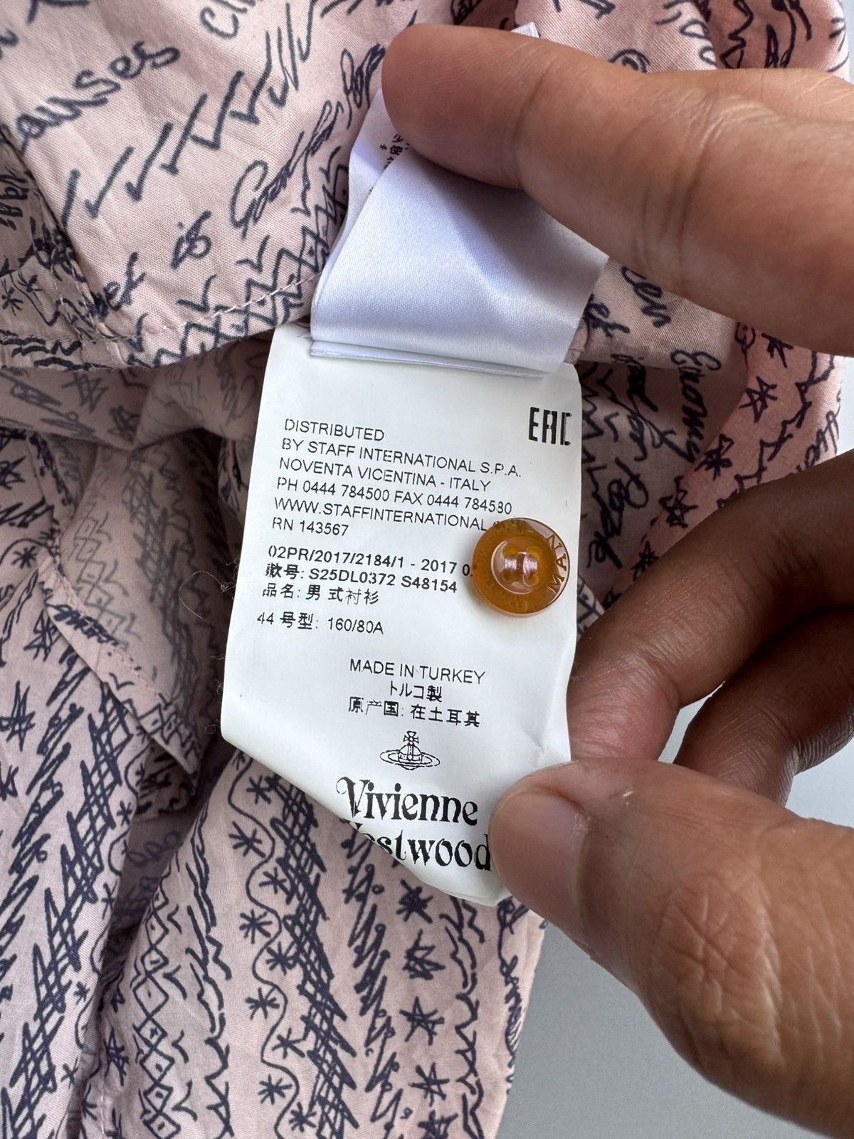 Vivienne Westwood Vintage 1998s Vivienne Westwood 'Rotten Financial' Shirts Size L / US 10 / IT 46 - 7 Thumbnail