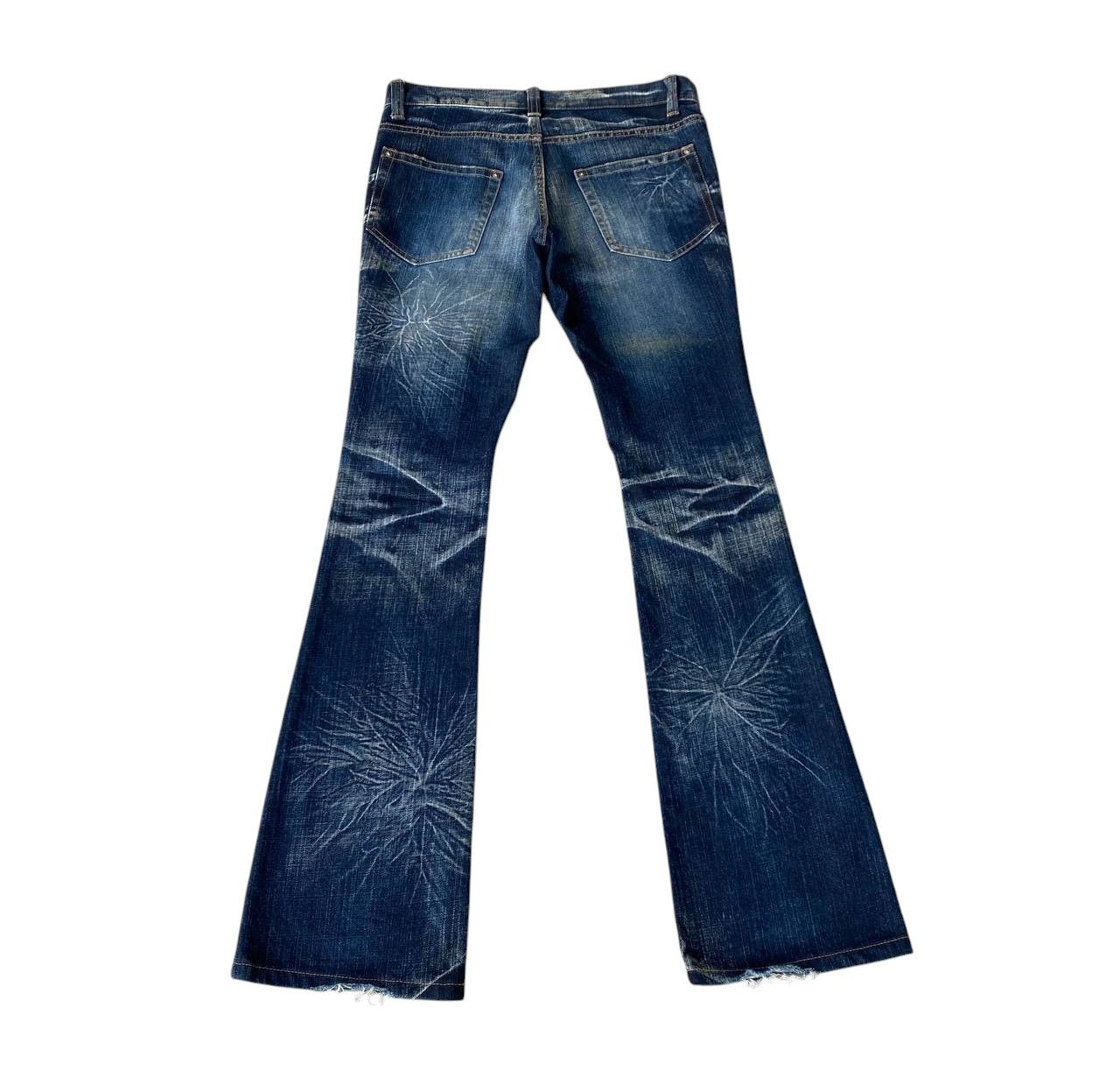 Japanese Brand FLARED STARBURST WASH BY MODERN LOVERS RUSTY GHOSTCLAW MARK Size US 28 / EU 44 - 8 Thumbnail