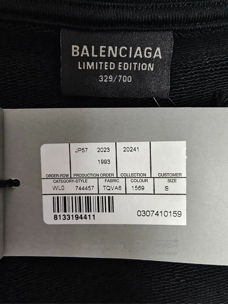 Balenciaga Balenciaga Apple Music Limited Edition Destroyed Music Hoo Size US S / EU 44-46 / 1 - 6 Thumbnail