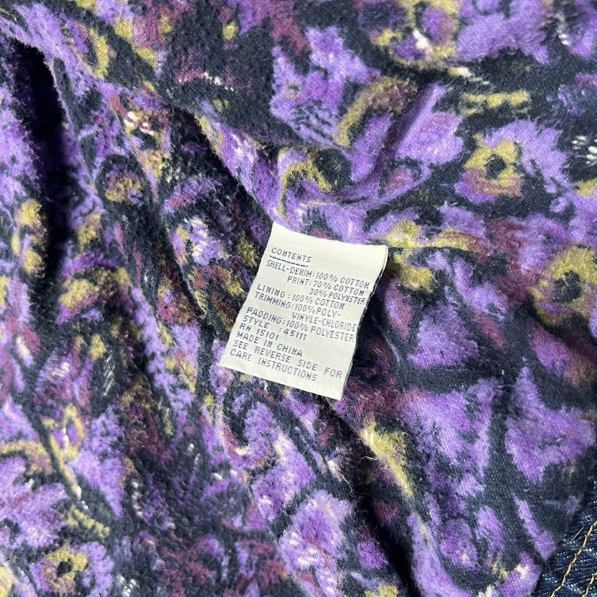 Faded Glory × Vintage Vintage Faded Glory Denim Jacket Bomber Floral Faded Y2K 90s Size M / US 6-8 / IT 42-44 - 12 Thumbnail