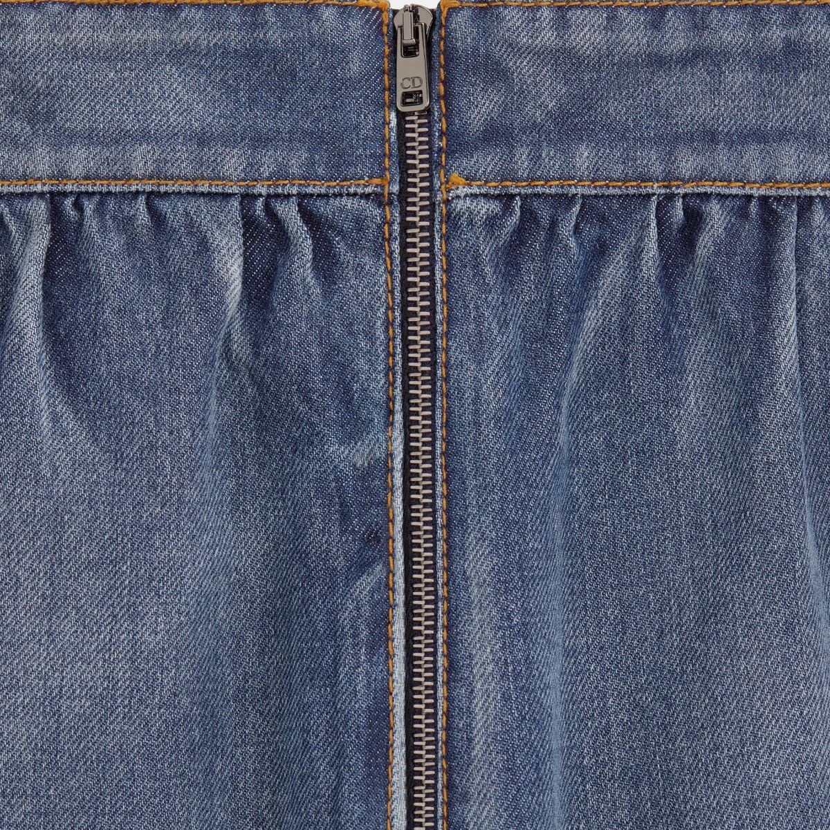 Dior o1bcso1str0225 Length Straight-Cut Skirt in Gradient Blue Size 27" / US 4 / IT 40 - 3 Thumbnail