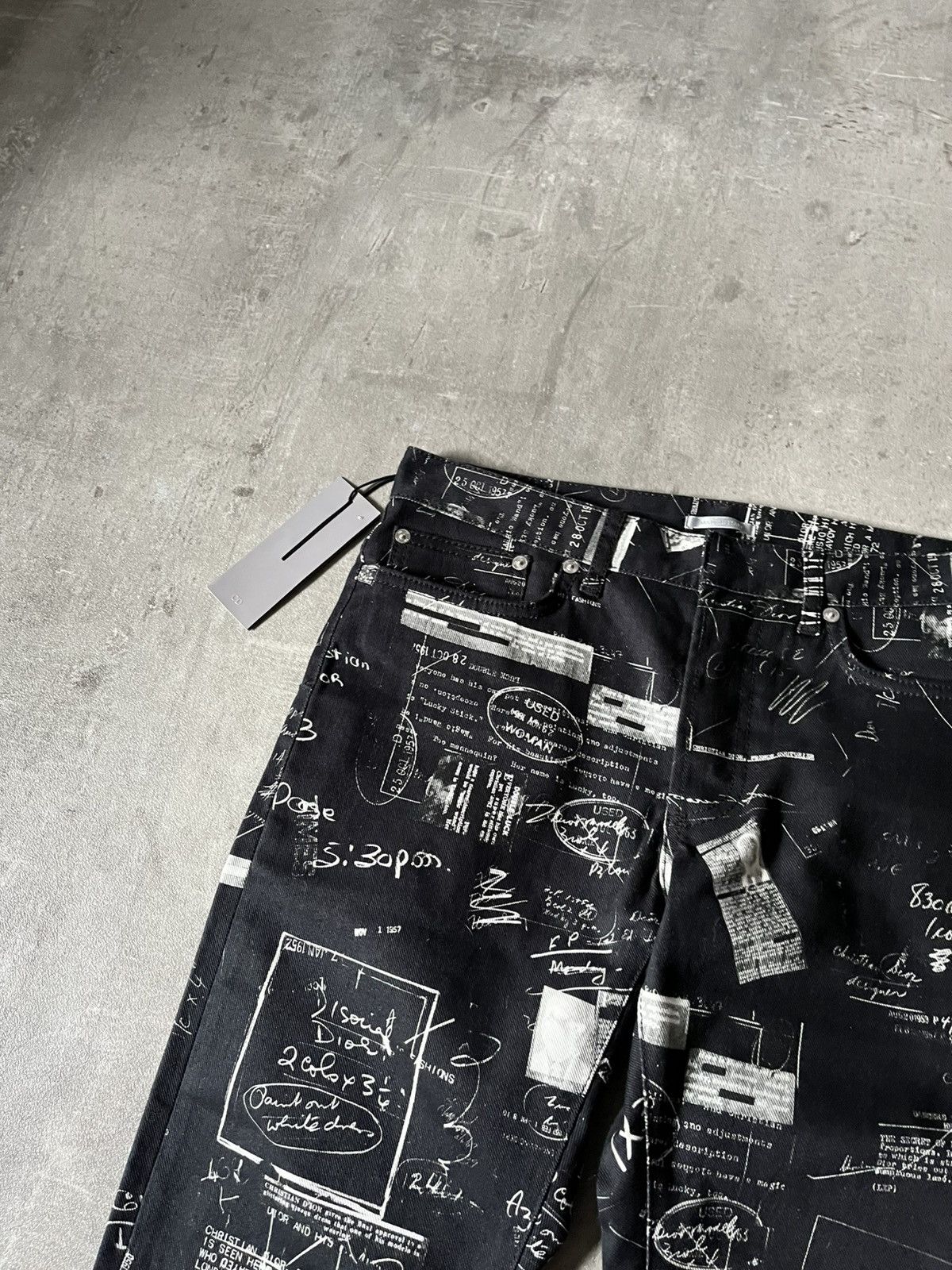Dior Dior doodle denim black jeans rare Size US 30 / EU 46 - 6 Thumbnail