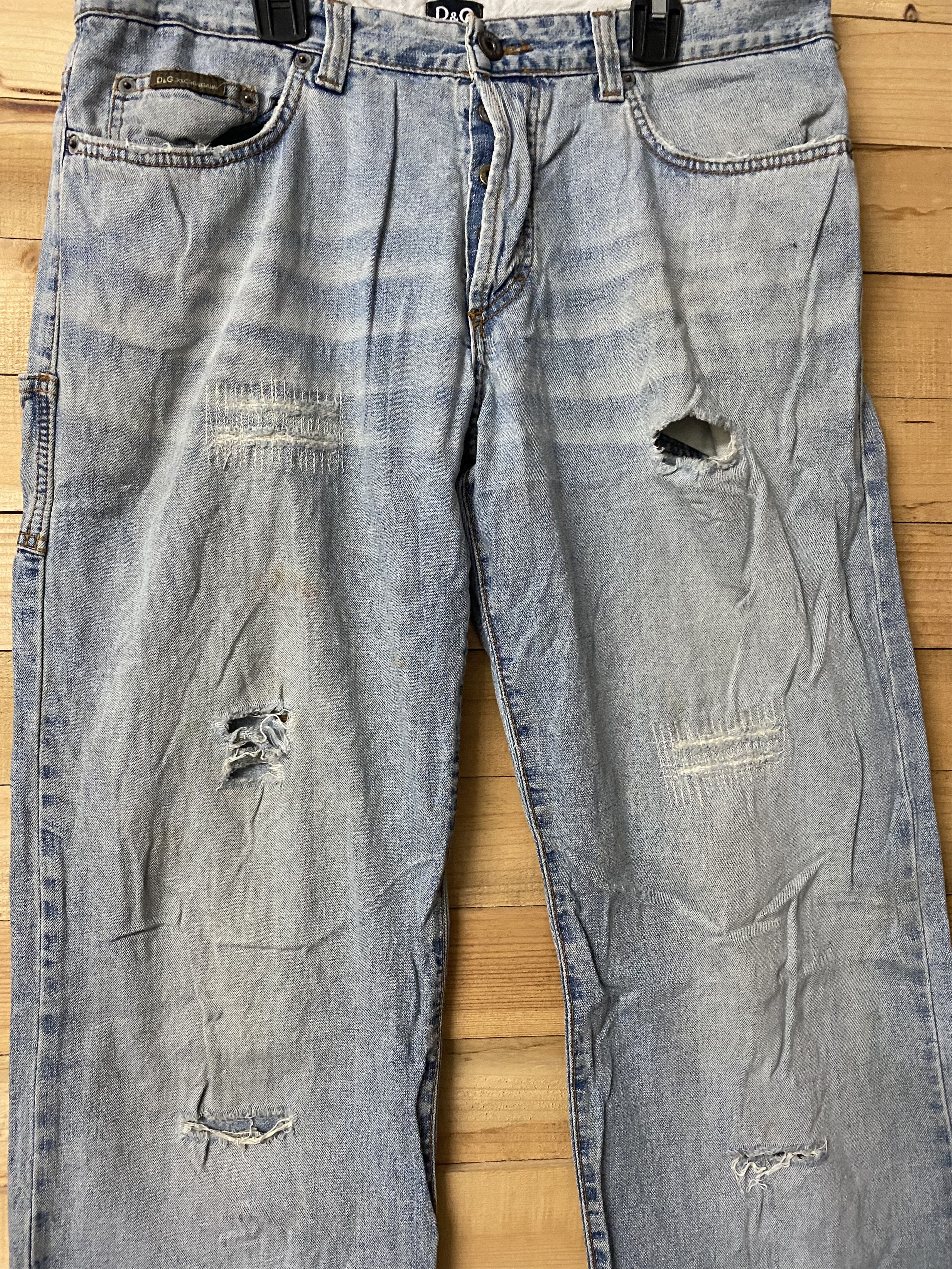 Dolce & Gabbana Vintage DOLCE & GABBANA distressed denim Size US 34 / EU 50 - 2 Thumbnail