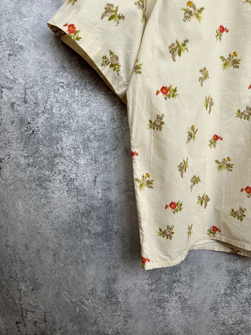 Marina Rinaldi Marina Rinaldi Floral Short Sleeve Shirt Blouse Italy Size XL / US 12-14 / IT 48-50 - 6 Thumbnail