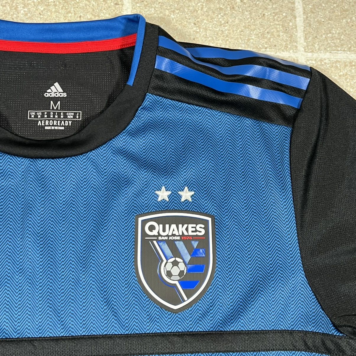 Adidas Adidas San Jose Quakes Jersey Adult Medium Black Blue Men Size US M / EU 48-50 / 2 - 3 Thumbnail