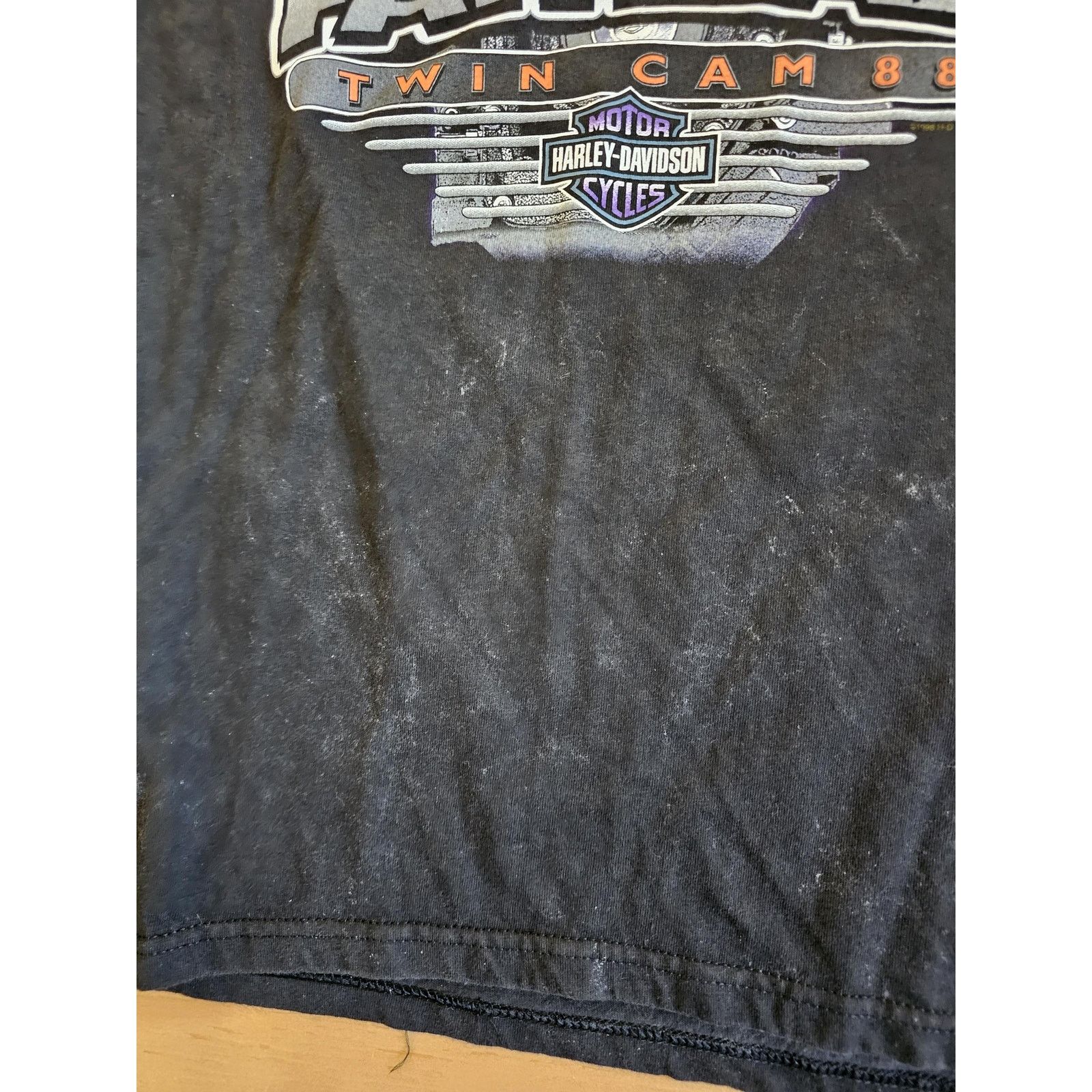 Harley Davidson 90s Harley Davidson V-twin Twin Cam Fathead Black Shirt Sz L Size US L / EU 52-54 / 3 - 8 Thumbnail