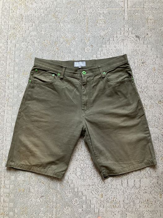 Stussy Stussy jort Baggy short rough rugged green faded kaki | Grailed