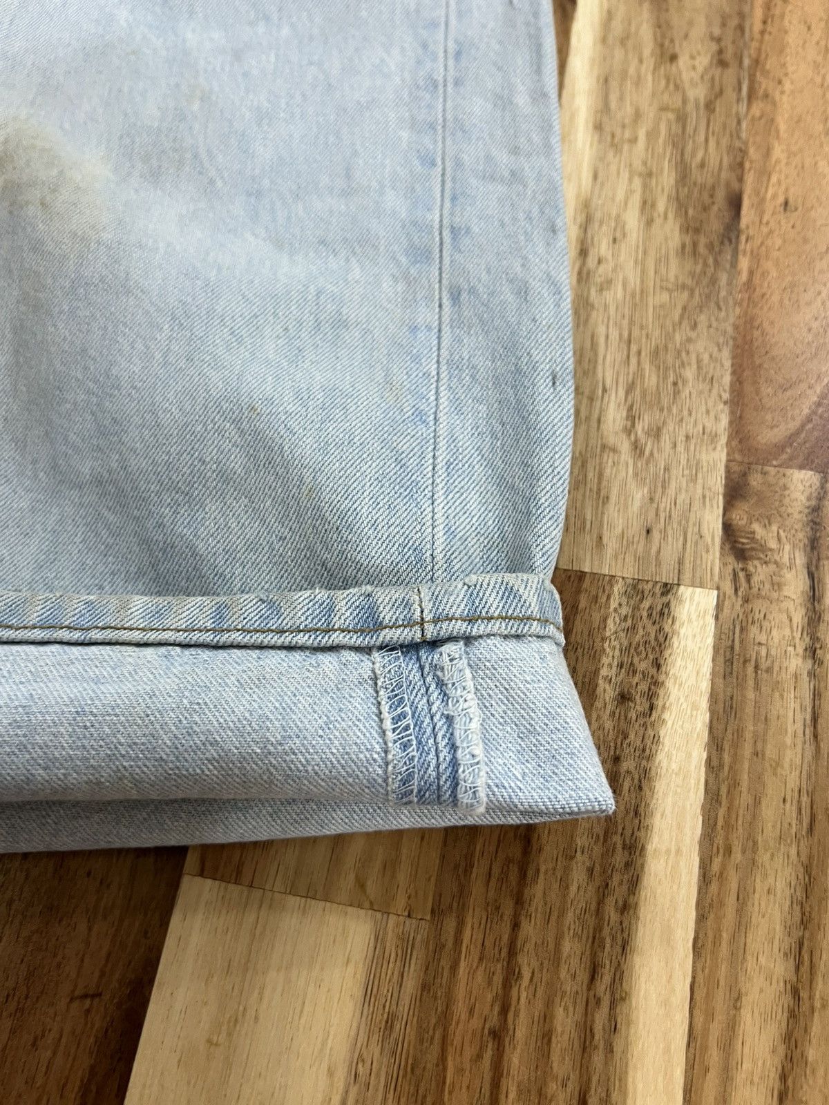 Vintage Vintage 90’s Trashed Levis 501 Non Selvedge Button 501 Denim Size US 32 / EU 48 - 6 Thumbnail