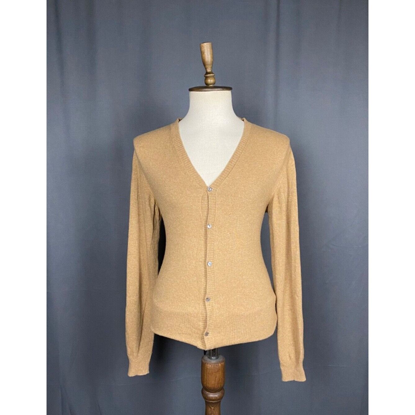 Dolce&Gabbana Men's Brown Wool Cardigan Sweater Size 2XL