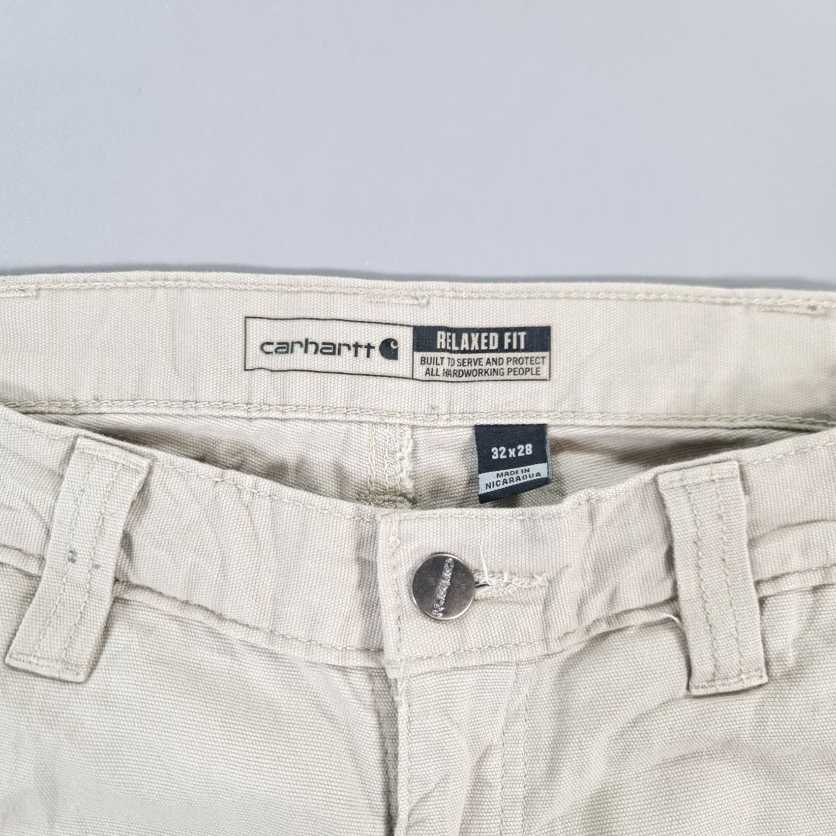 Carhartt Carhartt Mens Trousers Beige W32 L28 Relaxed Fit Flex Workwear Pants Size US 32 / EU 48 - 3 Thumbnail