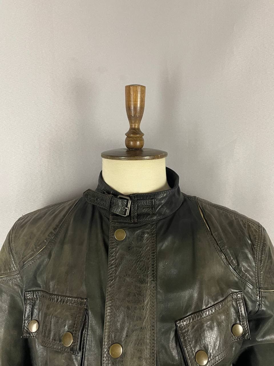 Belstaff Belstaff Leather Biker Jacket Size US XL / EU 56 / 4 - 3 Thumbnail