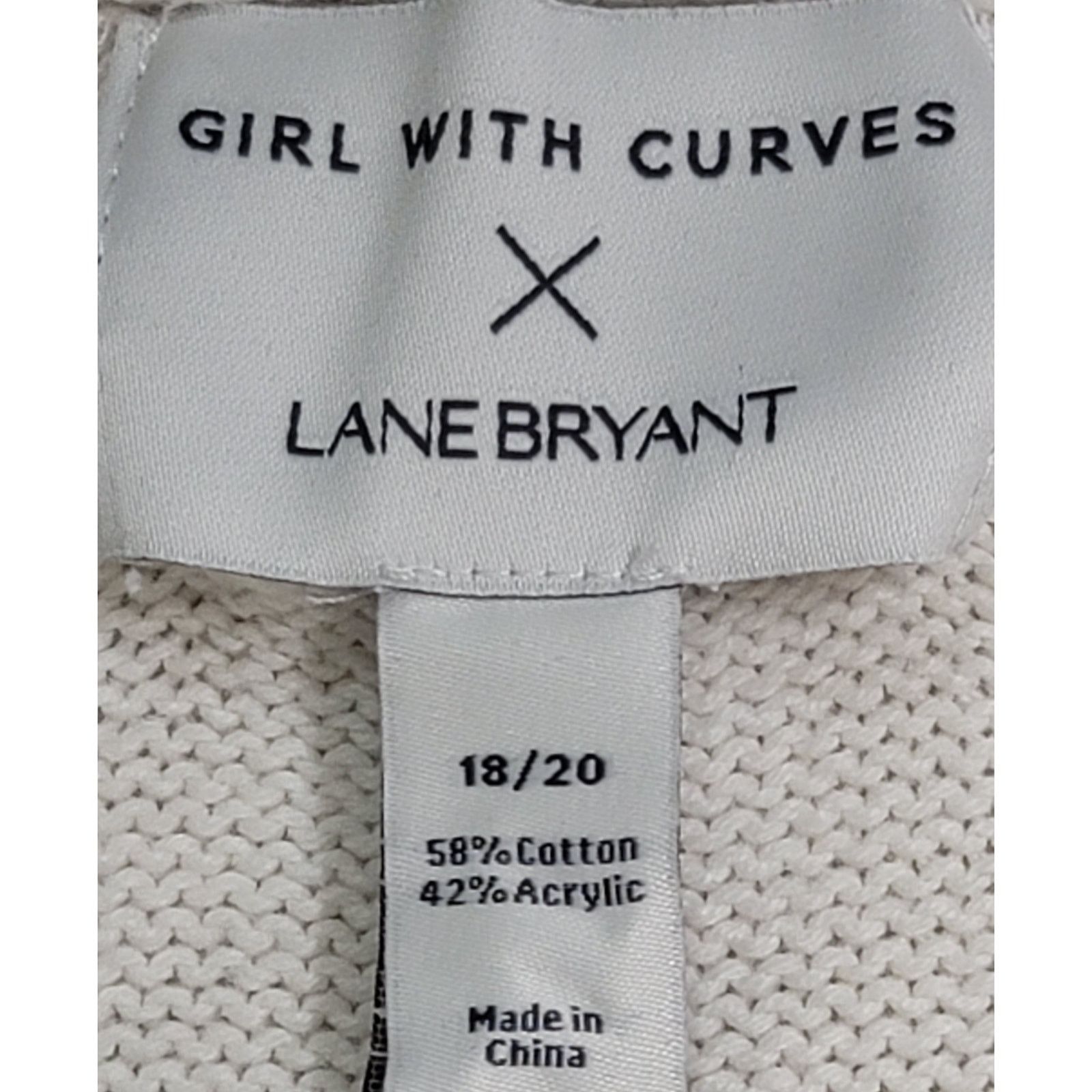 Other Girls With Curves Lane Bryant White Sweater 18 20 Size XXL / US 16-18 / IT 52-54 - 4 Thumbnail