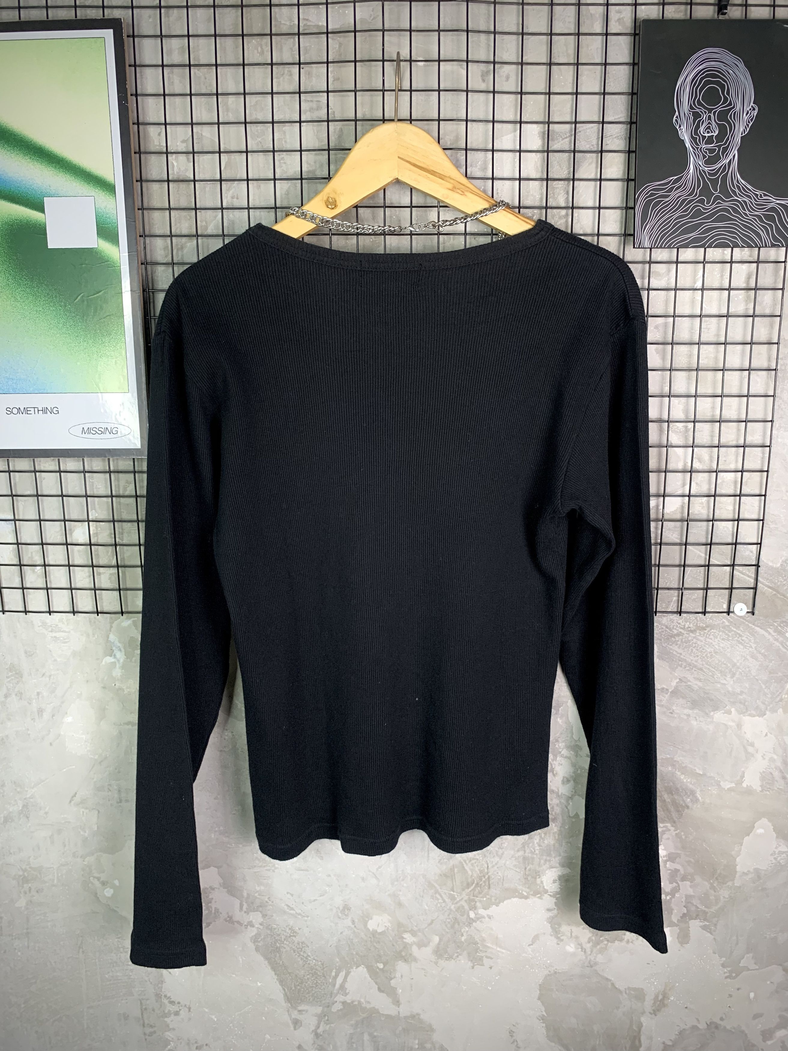 BERNINGS SHO Y2K Bernings Sho Cyber Goth Poem Thermal Long Sleeve Size US M / EU 48-50 / 2 - 6 Thumbnail