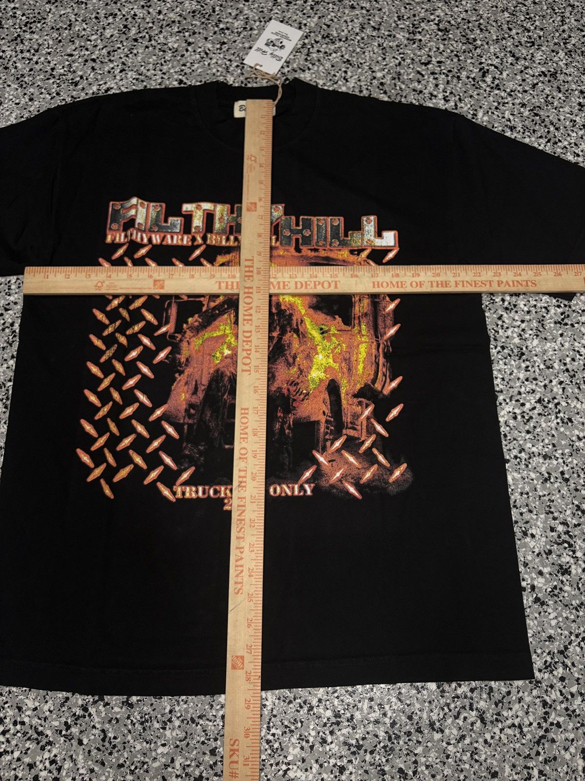 Billy Hill 2024 Billy Hill X F1lthy Black “Twisted Metal” T-Shirt Sz. L Size US L / EU 52-54 / 3 - 8 Thumbnail