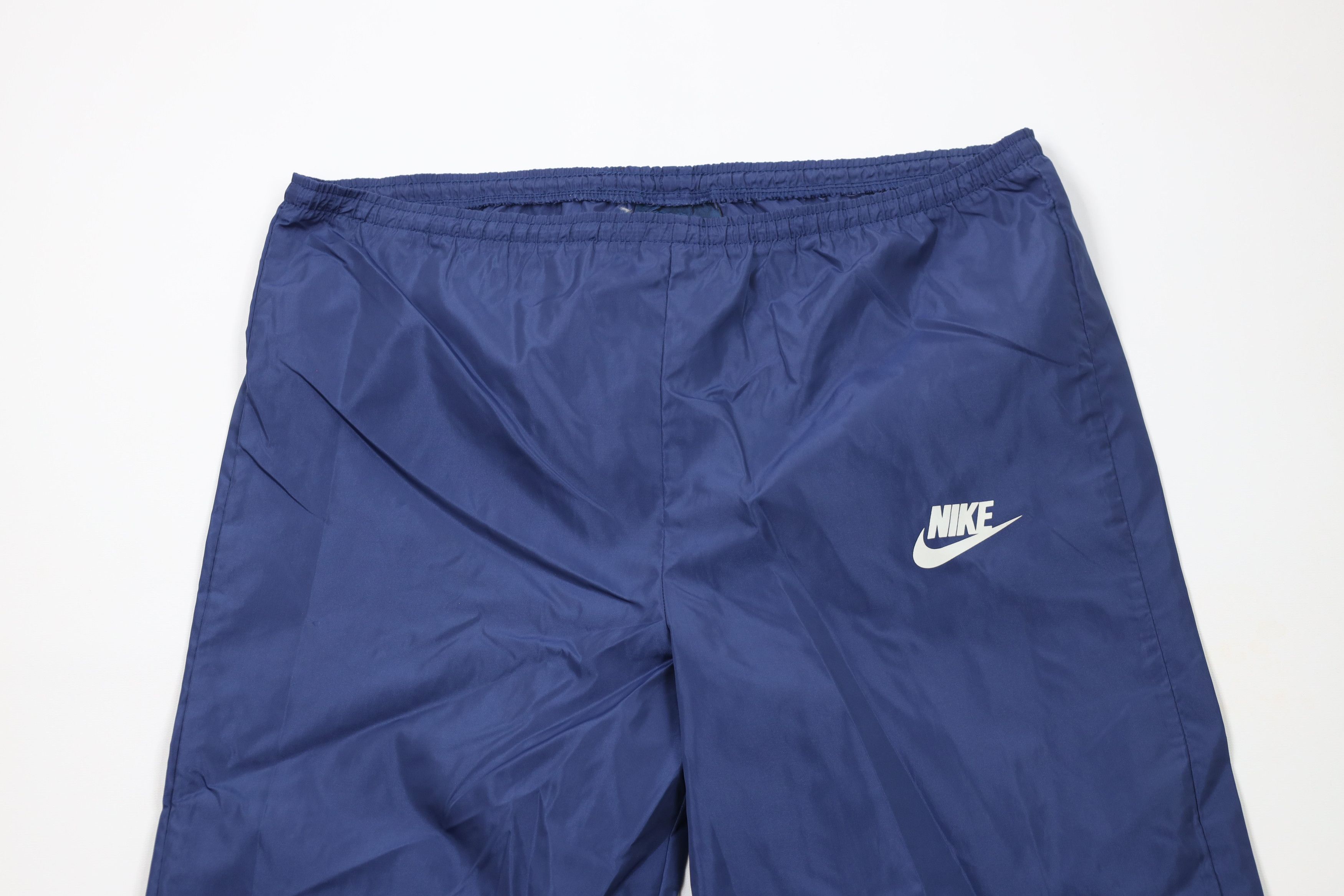 Nike × Vintage Vintage 70s 80s Nike Mini Swoosh Wide Leg Windbreaker Pants Size US 34 / EU 50 - 2 Thumbnail
