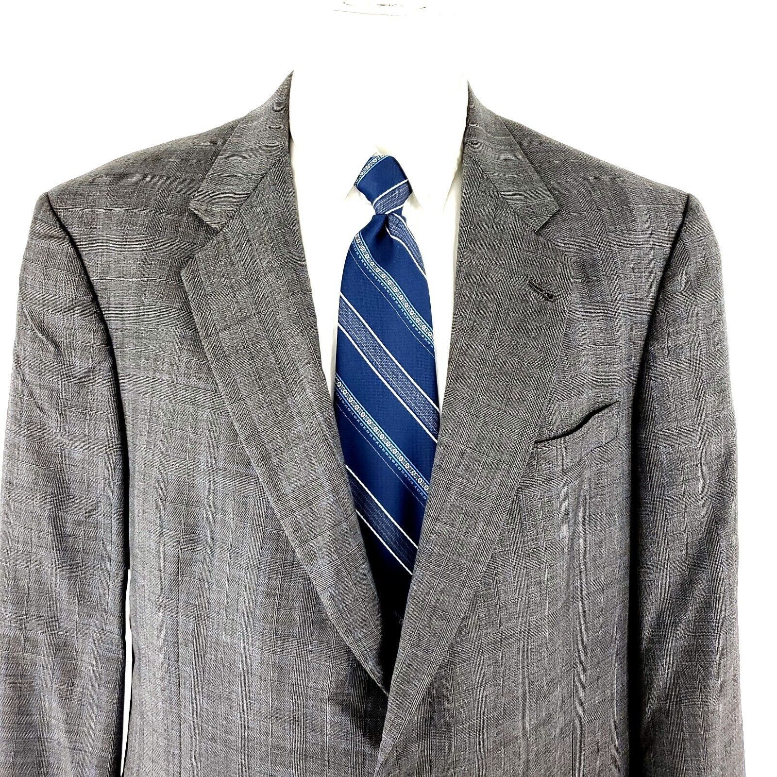 Hart Schaffner Marx Hart Schaffner Marx Gold Trumpeter Wool 2 Button Blazer 42L Size 42L - 1 Thumbnail