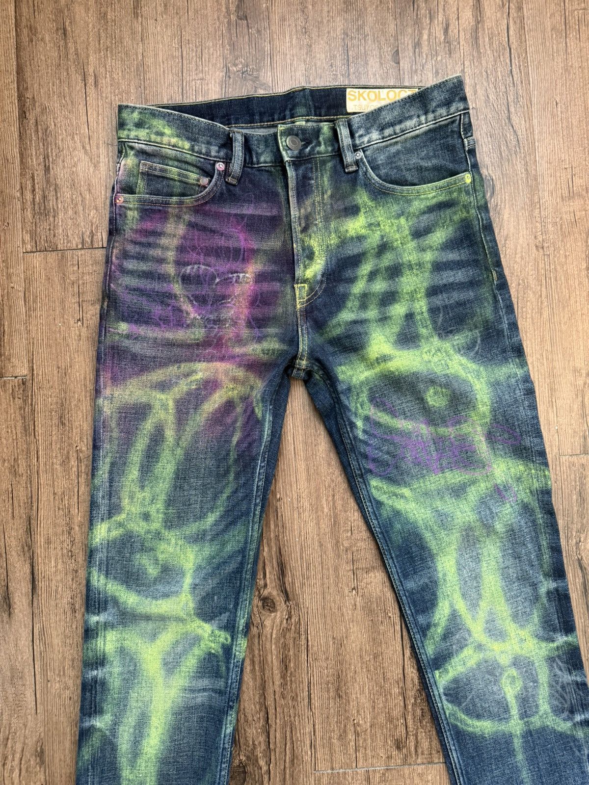 Skoloct Skoloct graffiti painted jeans Size US 32 / EU 48 - 2 Thumbnail