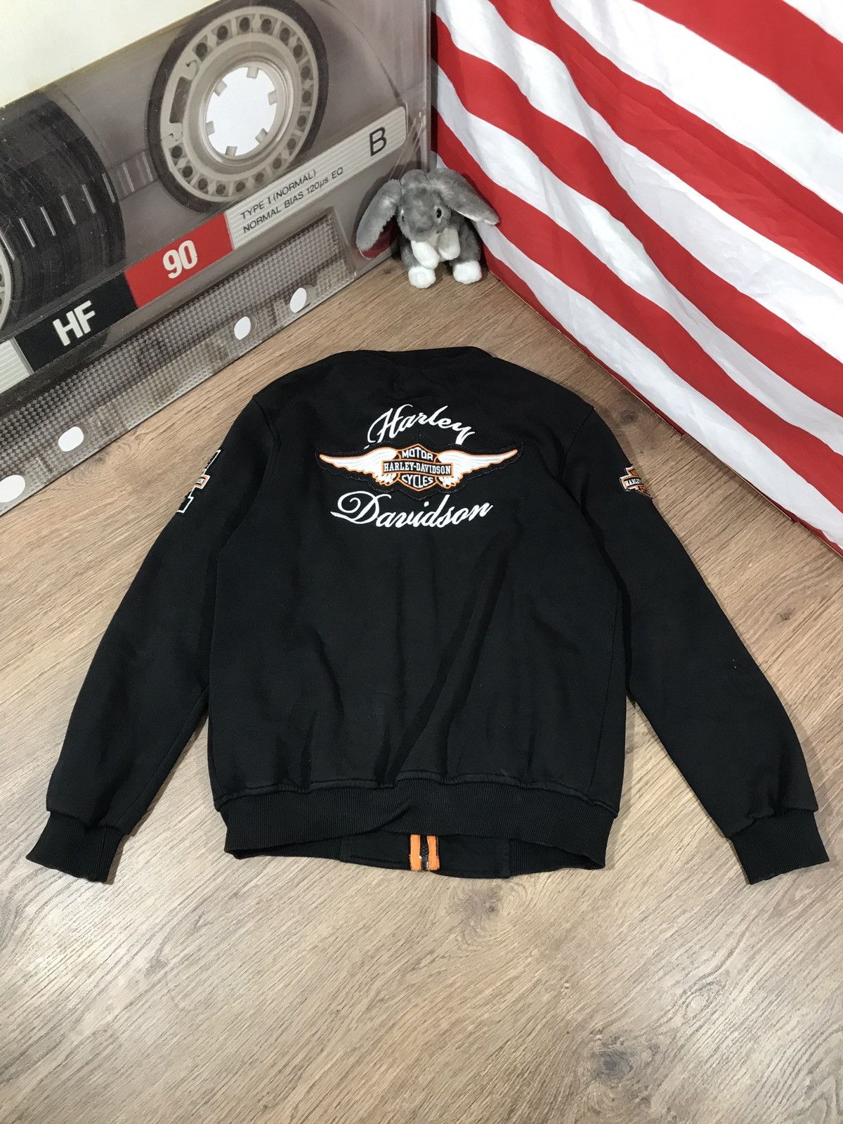 Vintage Vintage Harley Davidson Full Zip Up Hoodie Size US L / EU 52-54 / 3 - 10 Thumbnail