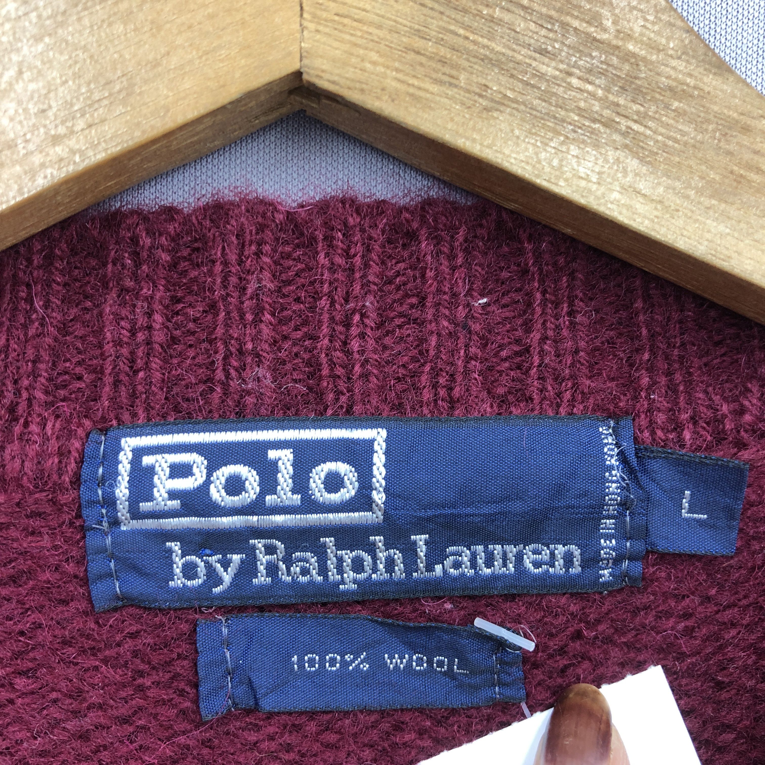 Polo Ralph Lauren Vintage 90s Polo Ralph Lauren Wool Knit Sweater Sweatshirt Size US L / EU 52-54 / 3 - 5 Thumbnail