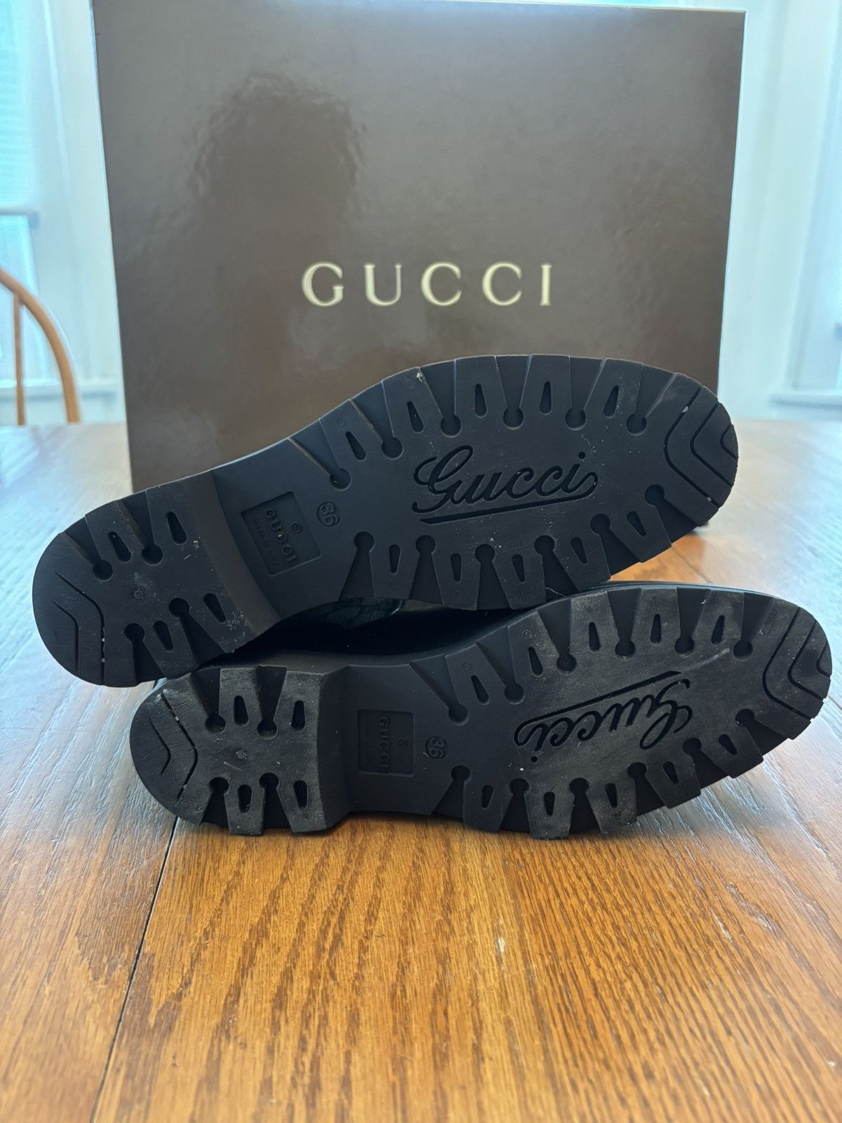 Gucci Gucci GG Plus Coated Canvas/Rubber Rain Boots Size US 6 / IT 36 - 6 Thumbnail