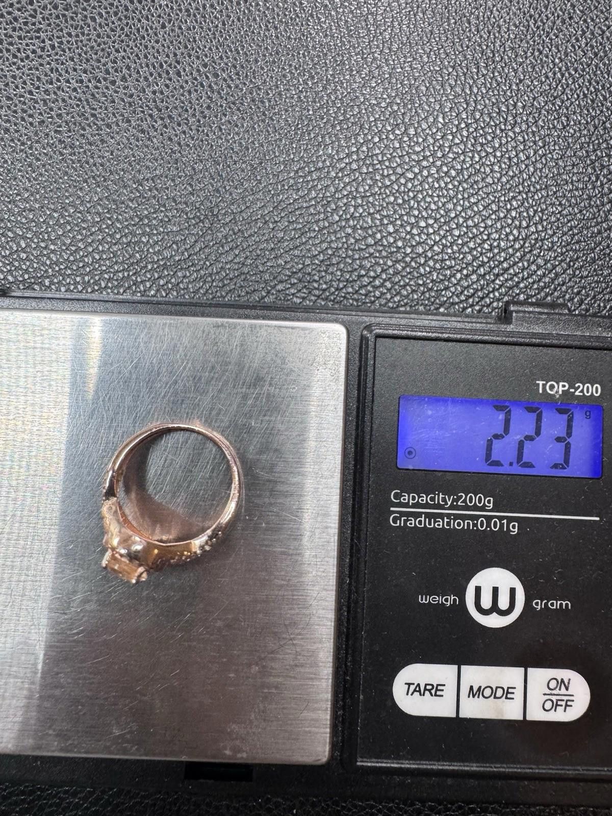The Unbranded Brand 925 Rose Gold Wash CZ Ring Size 5 Jewelry 2.2g Size ONE SIZE - 9 Thumbnail