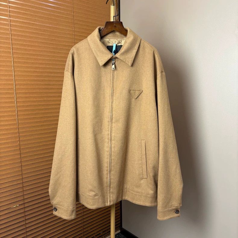 Prada Prada Brown label triangle logo jacket 2502-Nextarrow Size US M / EU 48-50 / 2 - 1 Thumbnail