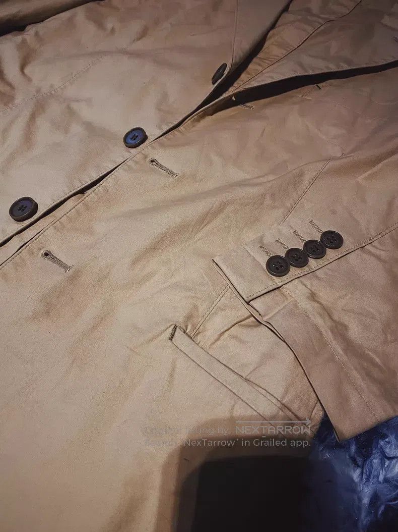 Yohji Yamamoto Beige three-button business blazer jacket