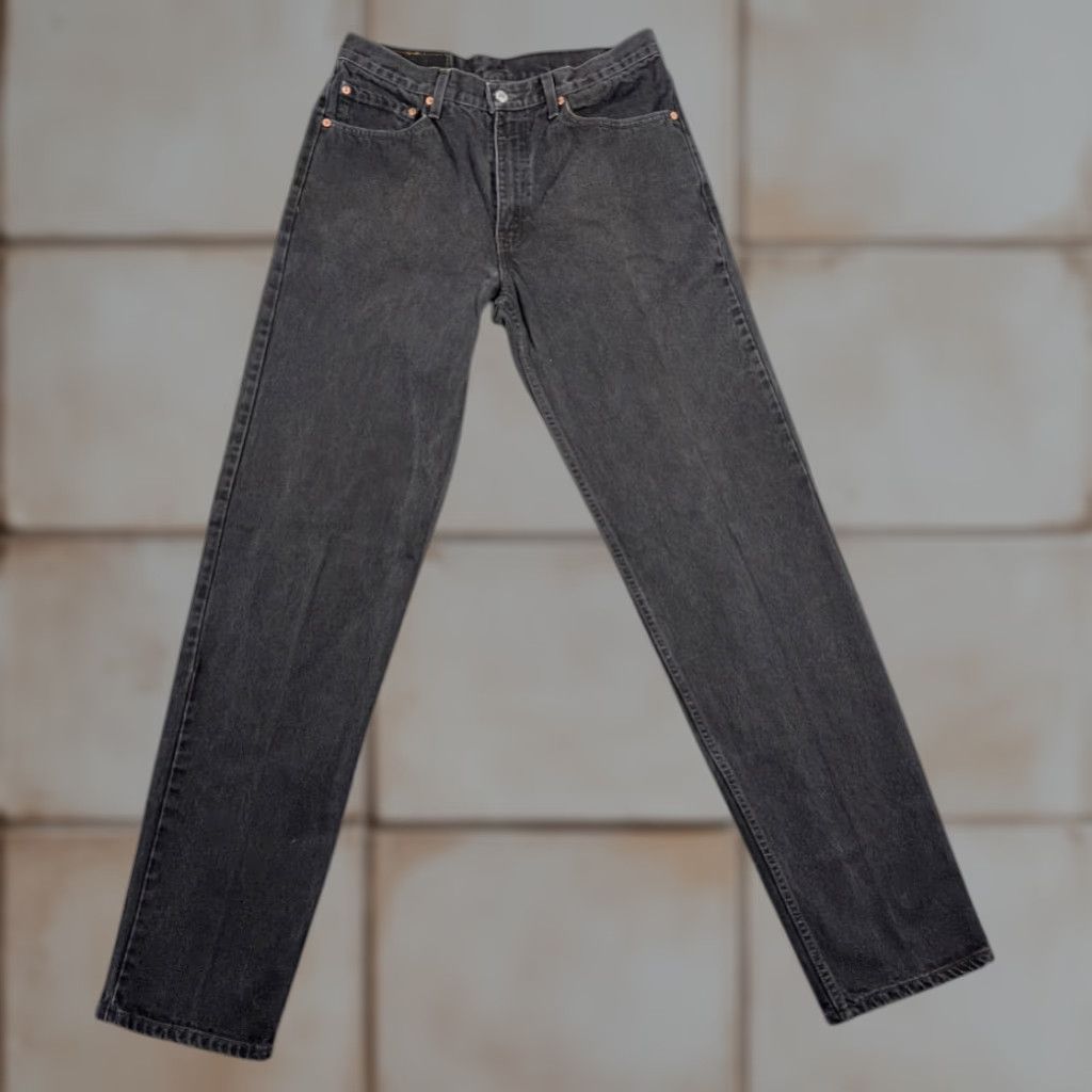 Levi's VINTAGE Levi's 550 Jeans Mens 32x36 Black Relaxed Fit Denim USA 90s Tag Size US 32 / EU 48 - 1 Thumbnail