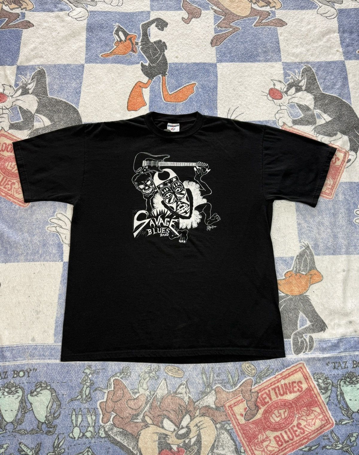 Vintage Vintage savage blues band tee Size US XL / EU 56 / 4 - 1 Thumbnail