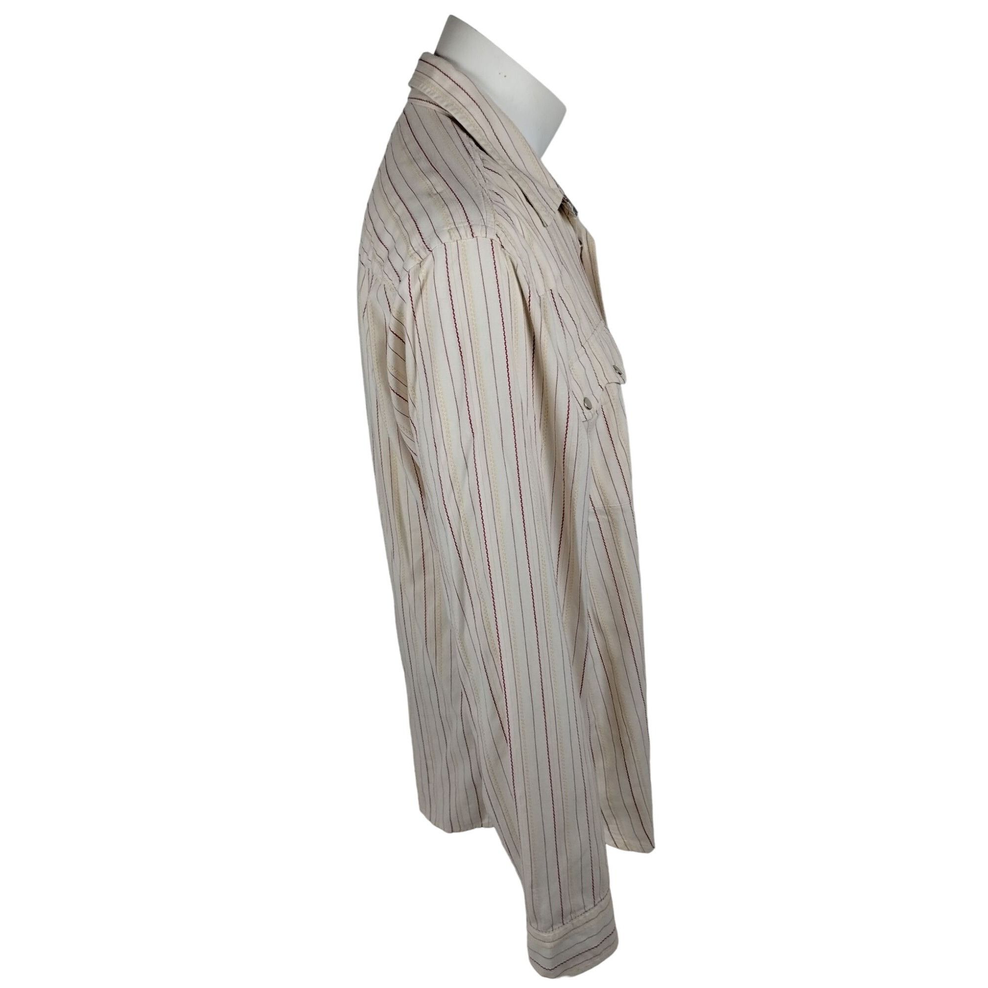 Tommy Jeans Tommy Jeans Mens XL Off White Beige Long Sleeve Button Down Size US XL / EU 56 / 4 - 6 Thumbnail