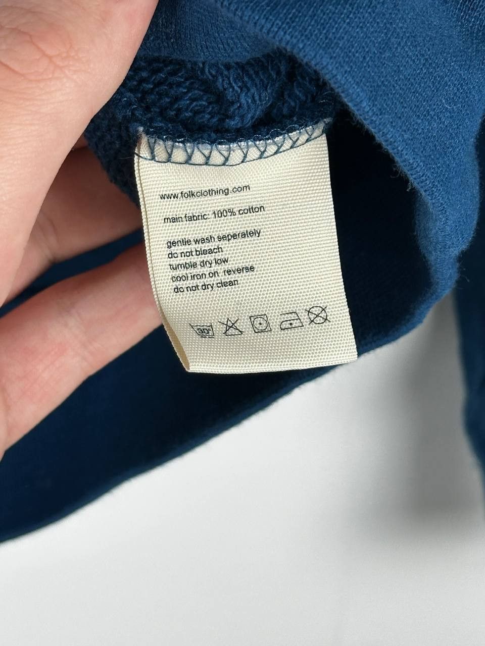 Folk Folk Organic Cotton Blue Basic Sweatshirt Size US L / EU 52-54 / 3 - 7 Thumbnail