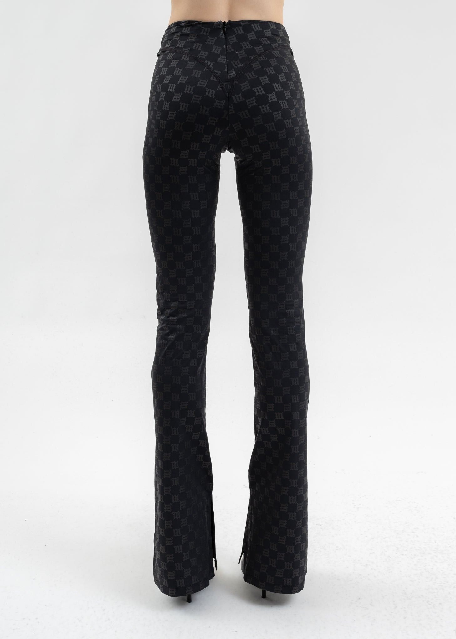 Misbhv $390 MISBHV Monogram Flared Trousers Size 28" / US 6 / IT 42 - 3 Thumbnail