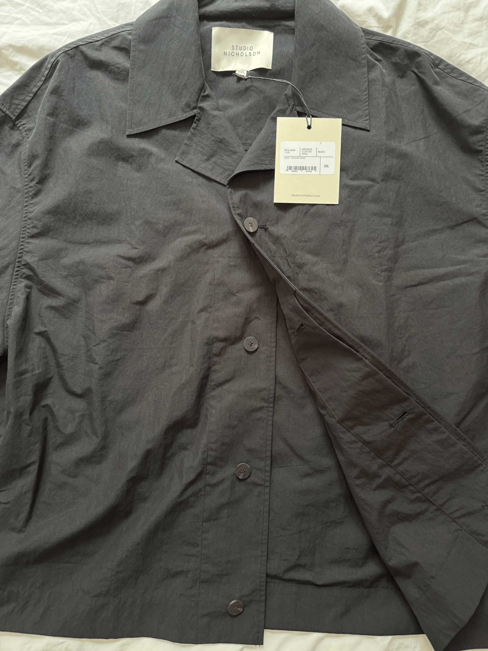 Studio Nicholson Rick Jacket Boxy Black Size US XXL / EU 58 / 5 - 2 Thumbnail