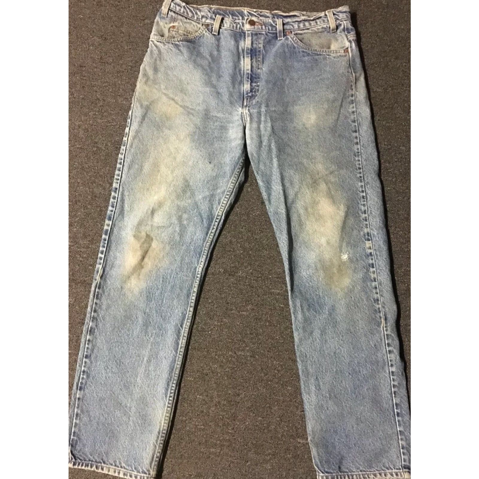 Levi's VINTAGE Levi’s 505 Jeans 38/32 Distressed Orange Tab 80s 90s USA Biker Levi's 569 Mens Jeans Straight Denim Blue Size US 38 / EU 54 - 2 Thumbnail