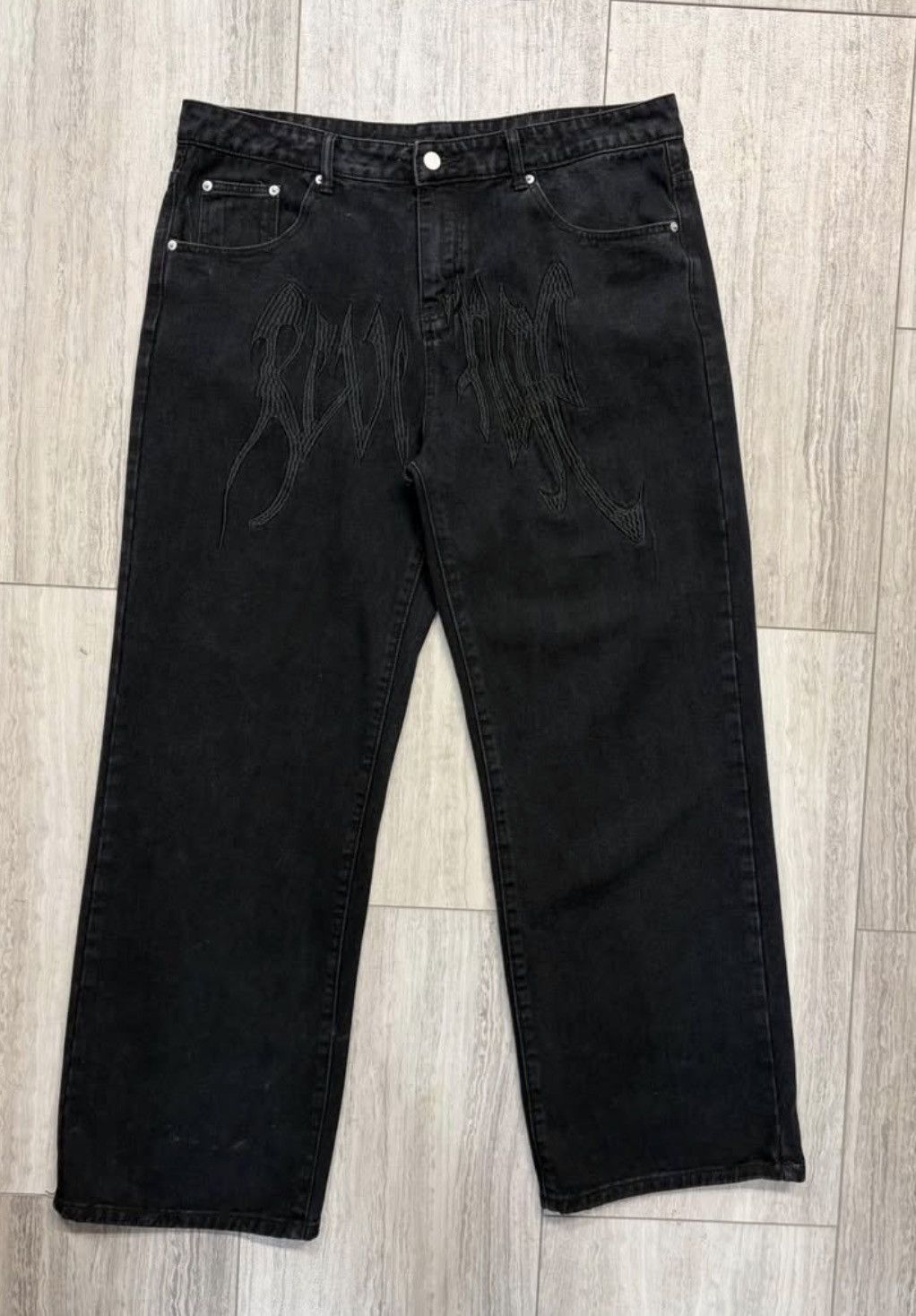 BLACK REVENGE LOGO DENIM