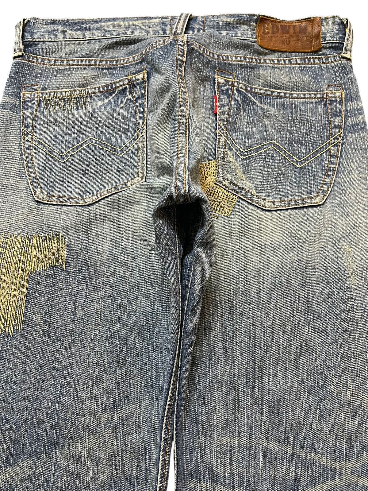 Edwin Edwin XV Exclusive Vintage Faded Distressed Loose Jeans Size US 33 - 5 Thumbnail