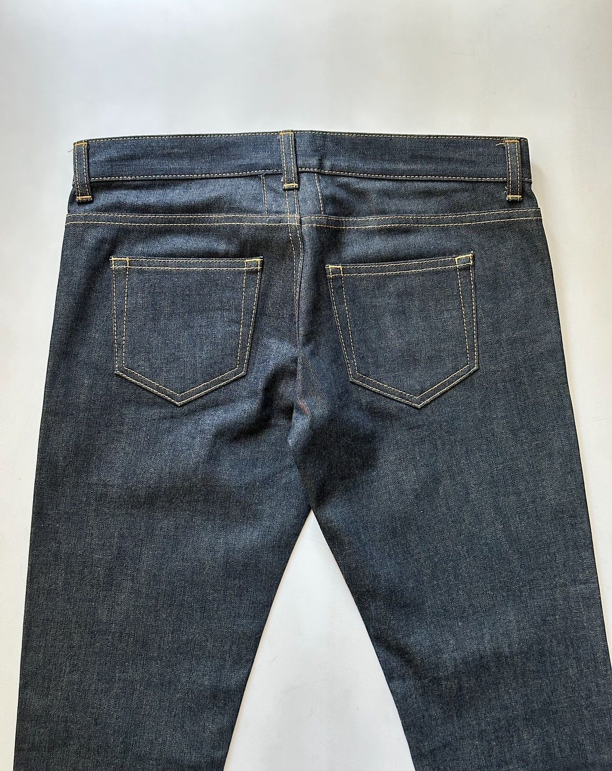 Saint Laurent Paris SAINT LAURENT Hedi Slimane SS 2013 D01 Raw Blue Denim Jeans Size US 28 / EU 44 - 14 Thumbnail