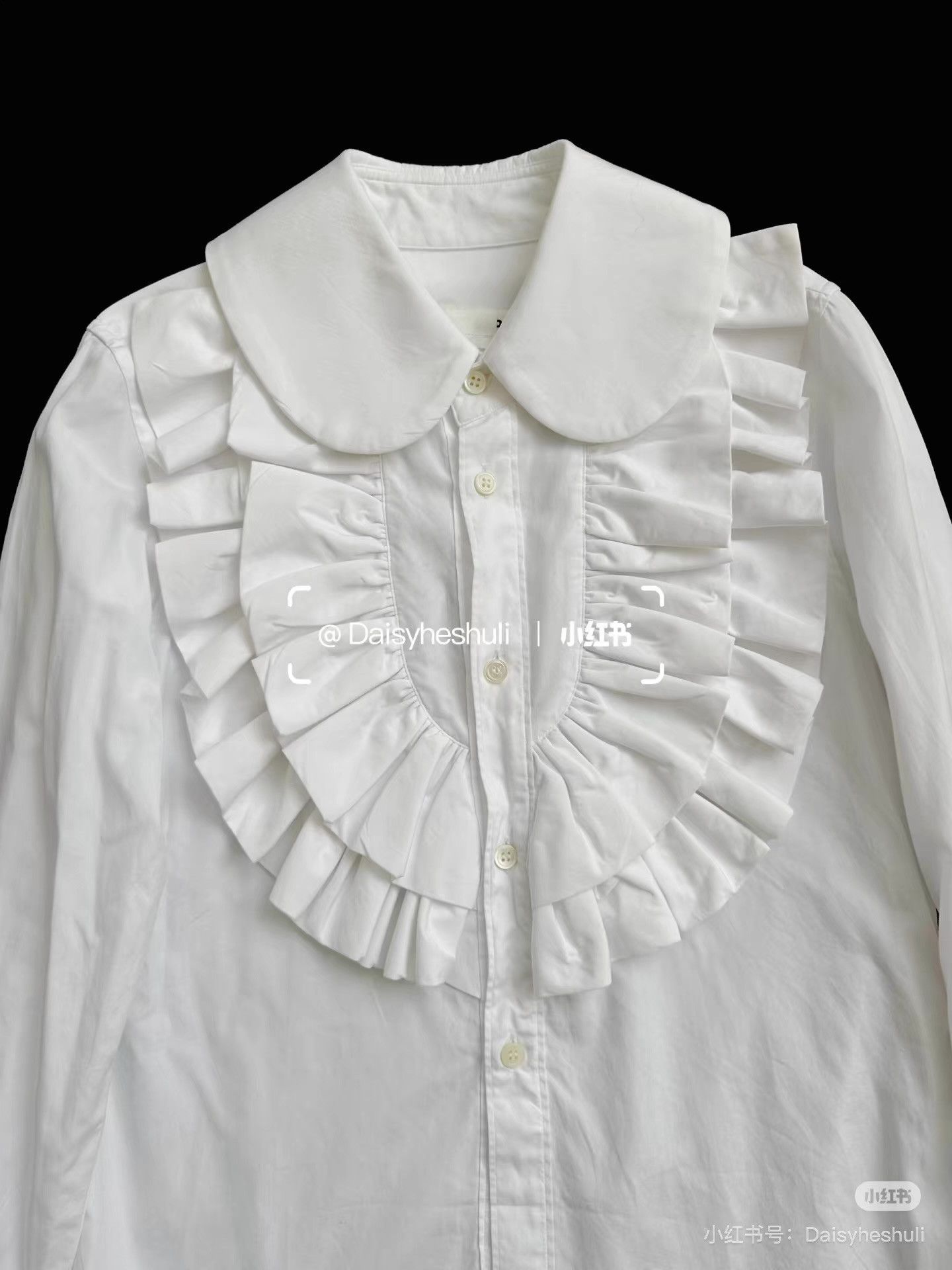 Comme des Garcons Comme des Garçons Pan Collar White Shirt。 Ｑ24 Size XS / US 0-2 / IT 36-38 - 3 Thumbnail