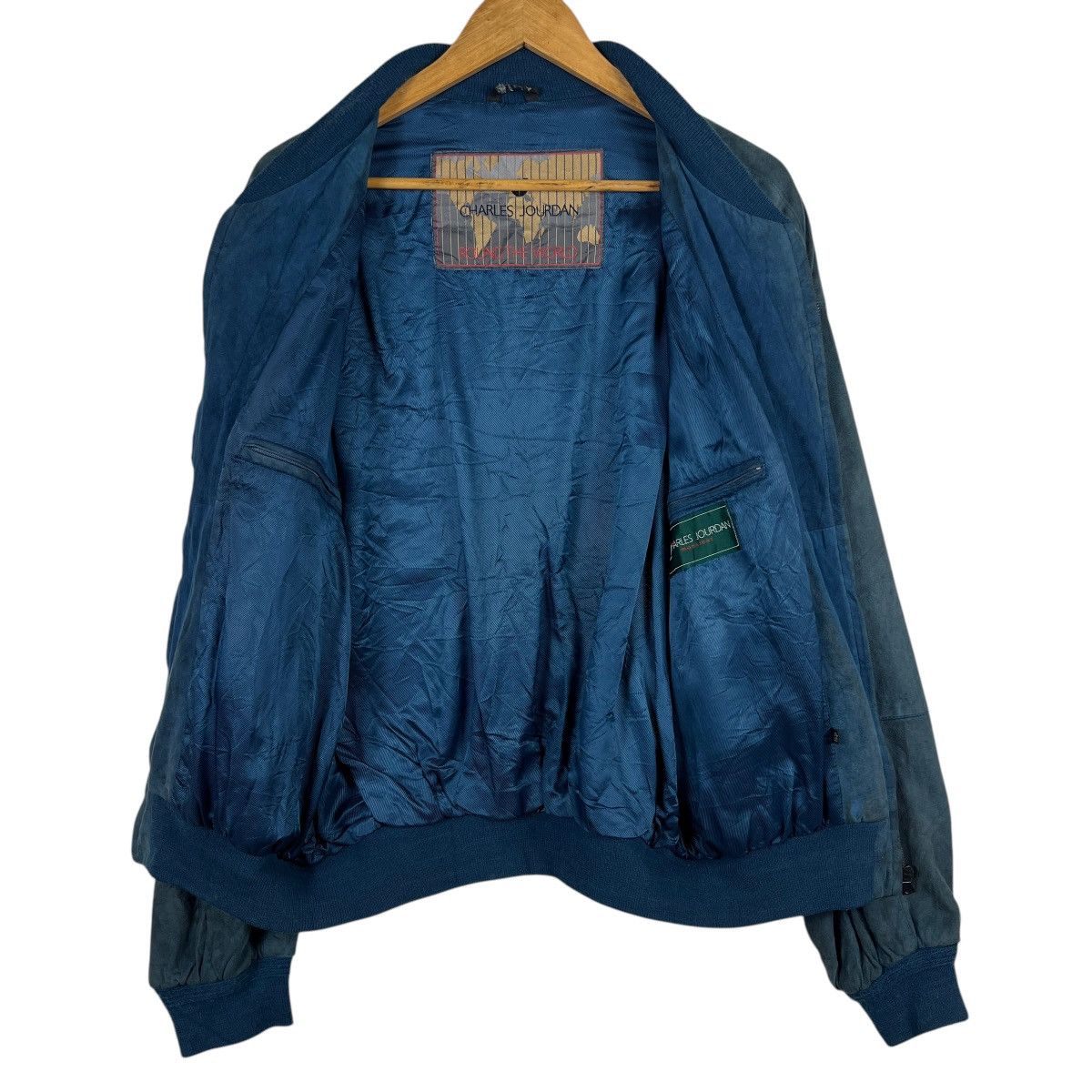 Charles Jourdan 💥 VINTAGE CHARLES JOURDAN ROUND THE WOLRD LEATHER JACKET Size US L / EU 52-54 / 3 - 9 Thumbnail