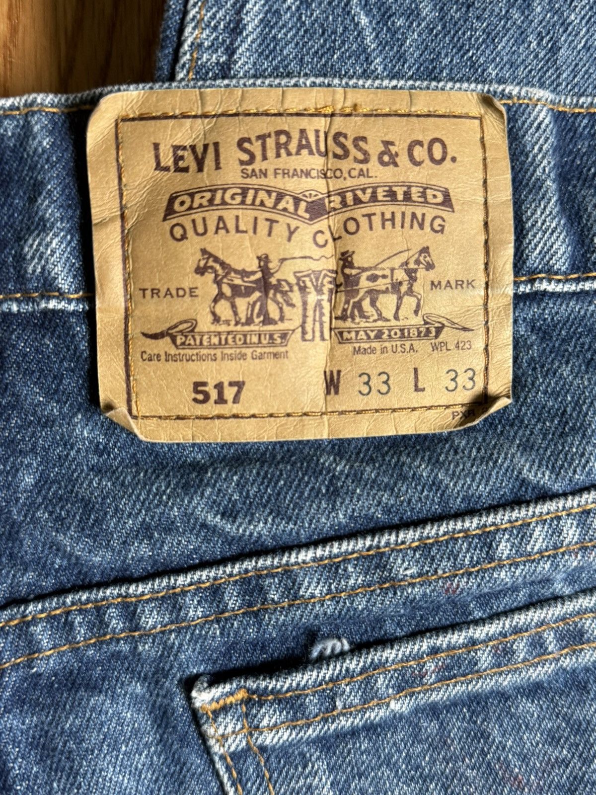 Levi's Levi's 517 Orange Tab Vintage Denim Size US 33 - 9 Thumbnail