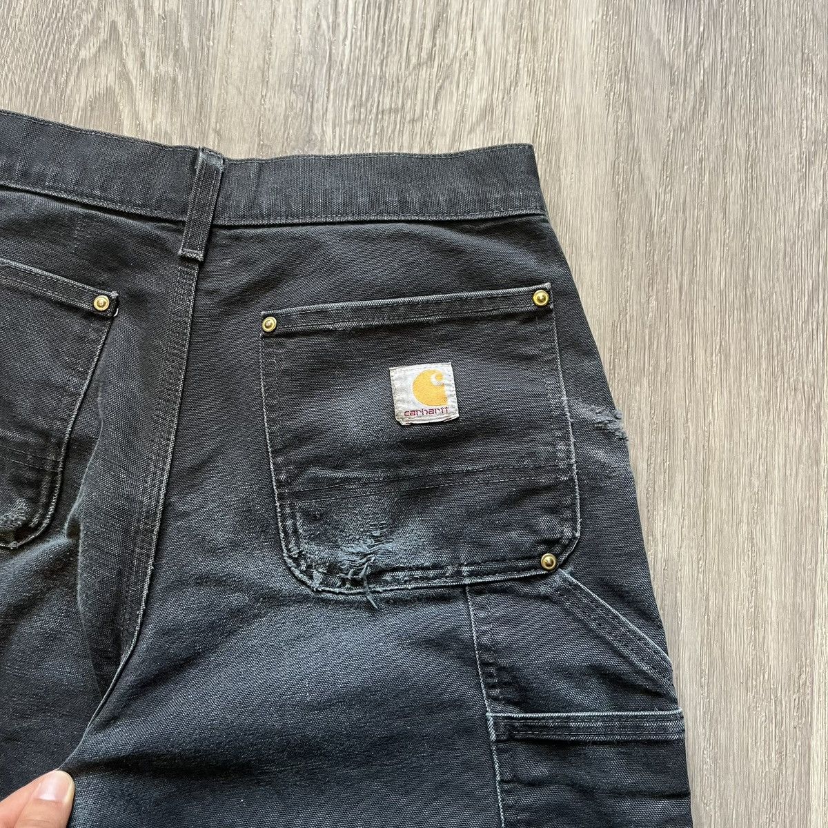 Carhartt Vintage Thrashed Faded Carhartt Double Knee Pants 30/28 Size US 30 / EU 46 - 14 Thumbnail