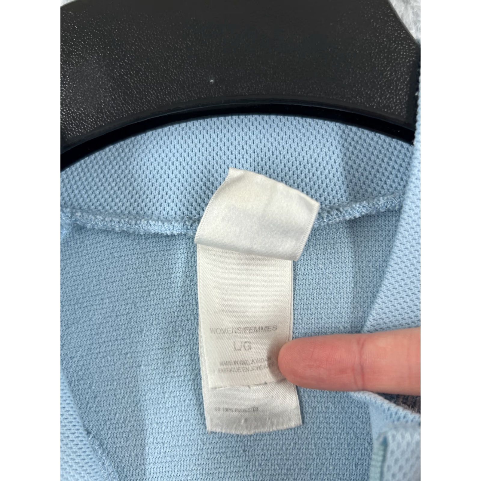 The North Face The North Face Shirt Women Large Blue Long Sleeve Crew Neck Polyester Pique Size L / US 10 / IT 46 - 7 Thumbnail
